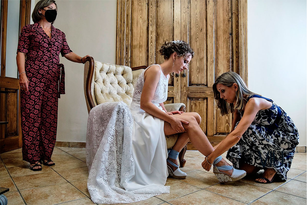 Espardeñas novia